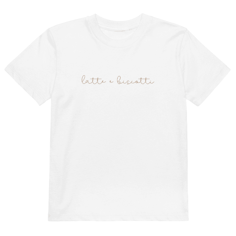 Organic cotton kids t-shirt | Latte e biscotti