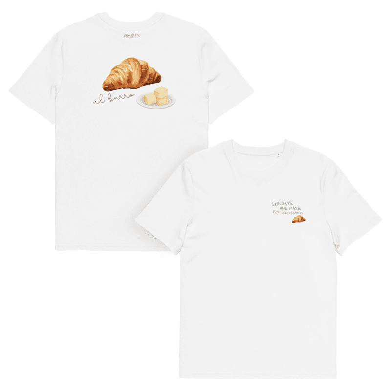 Unisex Organic Cotton | Sundays are made for croissants